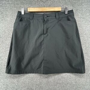 Eddie Bauer Skort Women Size 6 Gray Casual Outdoor Pockets